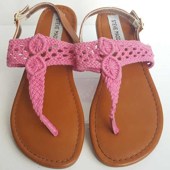 madden girl pink sandals